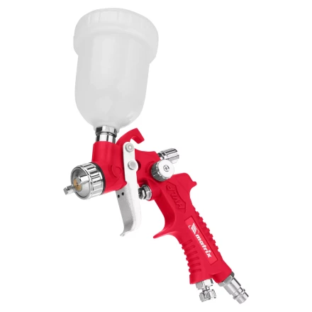 Краскораспылитель HVLP пневмат. с верхним бачком V= 0,1 л, сопло диаметром 0.8 мм// Matrix 57325 купить в Новом Уренгое