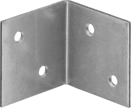 ЗУБР УМШ-1.5, 40 x 40 x 40 x 1.5 мм, белый цинк, широкий мебельный уголок (31034-40) купить в Новом Уренгое