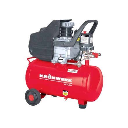 Компрессор воздушный Kronwerk KD 24/200, 1,5 кВт, 198 л/мин, 24 л, 58041 купить в Новом Уренгое