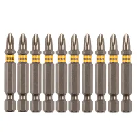 Бита PH2х50, сталь S2, шестигранный профиль, 10 шт. Е 6,3 Denzel 11649