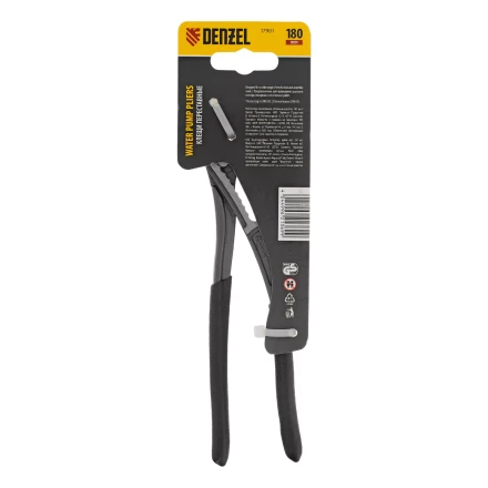 Клещи переставные Denzel 17901, обливные рукоятки, 180 мм купить в Новом Уренгое