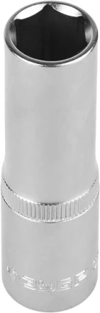 Головка торцовая ЗУБР &quot;МАСТЕР&quot; (1/2&quot;), удлиненная, Cr-V, FLANK, хроматированное покрытие, 14мм 27726-14 купить в Новом Уренгое