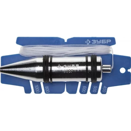 Отвес ЗУБР &quot;ЭКСПЕРТ&quot; строительный со шнуром и безопасным наконечником, 200 г 06347-20_z01 купить в Новом Уренгое