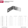 Крепежный угол ЗУБР "МАСТЕР", 40х90х90мм, 50шт 310125-40-090 купить в Новом Уренгое