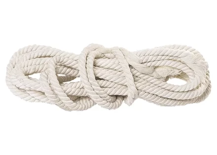 Веревка хлопчатобумажная D 14 мм L 11 м крученая 370 кгс Россия 94003 купить в Новом Уренгое