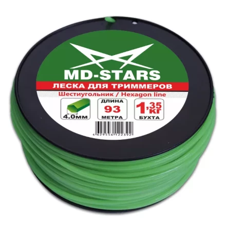 Леска для триммера HEXAGON LINE (шестиугольник) катушка 3,5ММХ122М купить в Новом Уренгое