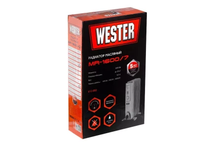 Масляный электрический радиатор WESTER MR1600/7 купить в Новом Уренгое