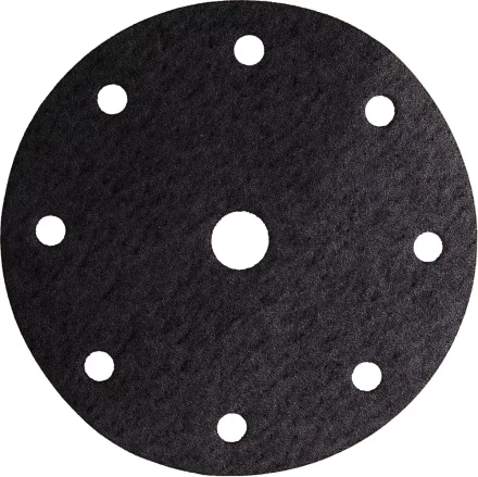 Круг шлифовальный URAGAN &quot;Универсальный водостойкий с покрытием стеарата цинка&quot; на липучке, 9 отв., P180, 150мм, 50шт 907-44114-180-50 купить в Новом Уренгое