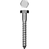 Шурупы ЗУБР с шестигранной головкой, оцинкованные, 6x70мм, 4шт 4-300456-06-070