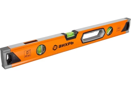 Уровень алюминиевый «Усиленный» 600мм 3 глазка фрезерованный Вихрь 73/11/4/10 купить в Новом Уренгое