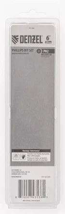 Набор бит, PH2x150 мм, 5 шт. Denzel 7711333 купить в Новом Уренгое