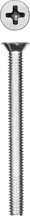 Винт DIN 965, M5 x 50 мм, 5 шт, кл. пр. 4.8, оцинкованный, ЗУБР 303116-05-050 купить в Новом Уренгое