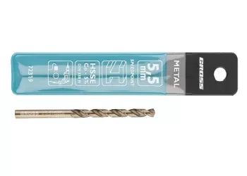 Сверло спиральное по металлу, 5,5 мм, HSS-Co  GROSS 72319 купить в Новом Уренгое