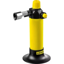 Газовая горелка STAYER "MASTER", с пьезоподжигом, регулировка пламени, 1000С 55570