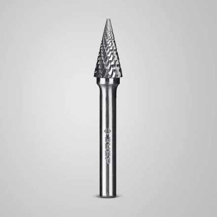 Зубр Твердосплавная борфреза M - конус с острым углом, 10 х 20 мм, угол 25° (28811-10-20) купить в Новом Уренгое