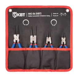 Набор съемников стопорных колец КВТ НКС-04, 140/180 мм, 4 шт. (92035)