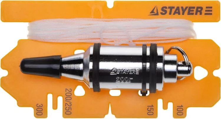 Отвес STAYER "PROFI" строительный со шнуром, с противоударным ободком, 300 г 06352-30 купить в Новом Уренгое