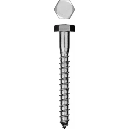 Шурупы ЗУБР &quot;МАСТЕР&quot; с шестигранной головкой, оцинкованные, 8x60мм, 2шт 300456-08-060 купить в Новом Уренгое