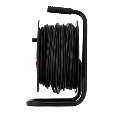 Удлинитель силовой на кабельной катушке, ПВС, 50 м, 4 розетки, 16А, тип УХз16, Россия Сибртех 96046 купить в Новом Уренгое