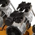 Компрессор безмасляный, малошумный  DLS 2250/100, 2250 Вт, 3x750, 100 л, 410 л/мин блок управления/ Denzel 58029 купить в Новом Уренгое