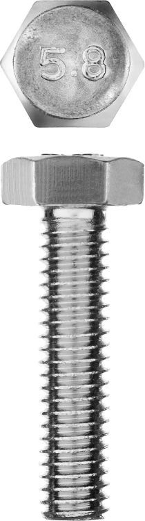 Болт ГОСТ 7798-70, M6 x 25 мм, 7 шт, кл. пр. 5.8, оцинкованный, ЗУБР 303086-06-025 купить в Новом Уренгое