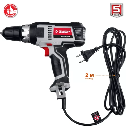 Дрель-шуруповерт сетевая ДШ-М1-400 серия МАСТЕР купить в Новом Уренгое