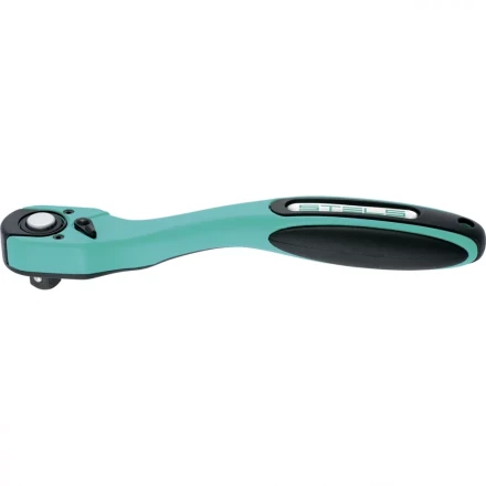 Ключ-трещотка 1/4 72 зуба с быстрым сбросом CrV 2-х компонентная рукоятка STELS 14028 купить в Новом Уренгое