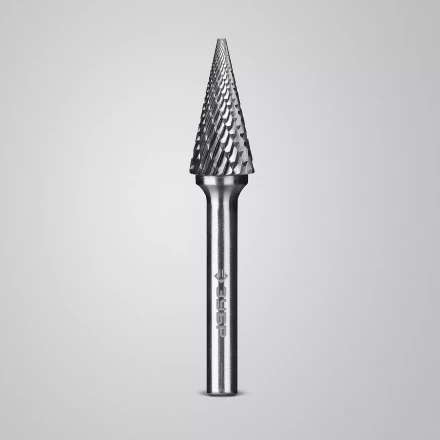 Зубр Твердосплавная борфреза M - конус с острым углом, 12 х 25 мм, угол 25° (28811-12-25) купить в Новом Уренгое