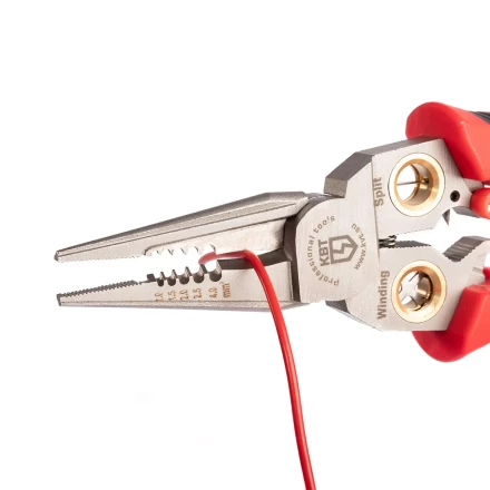 Мультитул-длинногубцы КВТ MT-03т (7 в 1) с функцией снятия изоляции, резки и детектором напряжения (102402) купить в Новом Уренгое