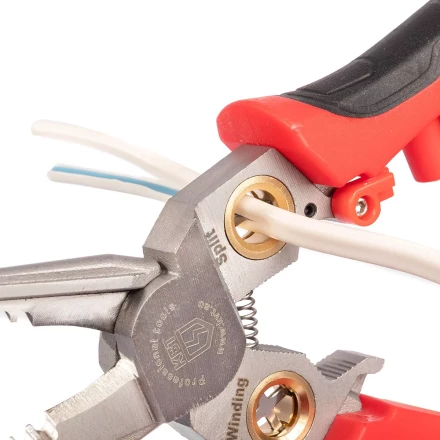 Мультитул-длинногубцы КВТ MT-03т (7 в 1) с функцией снятия изоляции, резки и детектором напряжения (102402) купить в Новом Уренгое