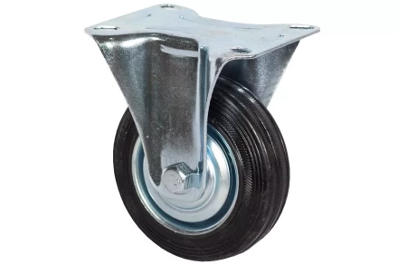 Аппаратное неповоротное колесо HITCH 200*44 резина черная FC80 (SZ084993) купить в Новом Уренгое