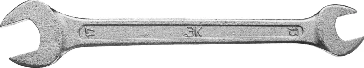 Ключ рожковый гаечный ЗУБР "СТАНДАРТ", оцинкованный, 13х17мм 27115-13-17 купить в Новом Уренгое