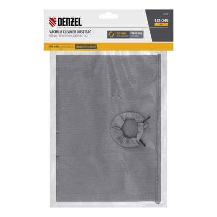 Мешок тканевый многоразовый для пылесоса Denzel SVC15, LVC15// Denzel 28212 купить в Новом Уренгое