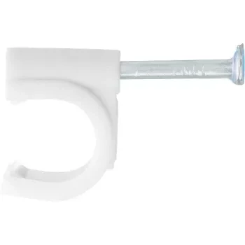 Скобы электроустановочные, 7 мм, круглый профиль, 50 шт  СИБРТЕХ 47517 купить в Новом Уренгое