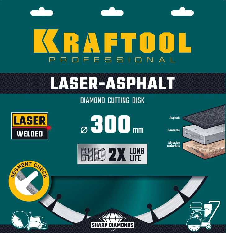 Диски алмазные отрезные для бетонорезов и швонарезчиков ASPHALT 36687-300 купить в Новом Уренгое