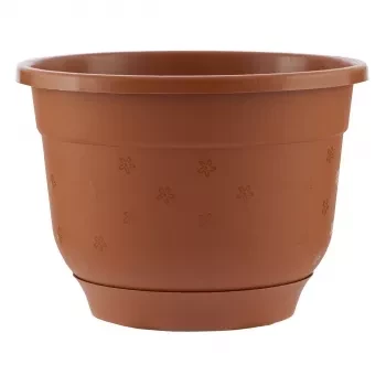 Горшок Флокс с поддоном терракотовый 1,5 л PALISAD 69221 купить в Новом Уренгое