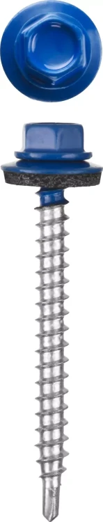 Саморезы СКМ кровельные, RAL 5005 синий насыщенный, 19 x 5.5 мм, 500 шт, для металлических конструкций, STAYER 30305-55-019-5005 купить в Новом Уренгое