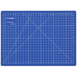 Коврик ЗУБР &quot;ЭКСПЕРТ&quot;, непрорезаемый, 3мм, цвет синий, 300х220 мм 9903