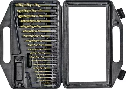 Набор сверл по мет 1,0-10,0мм 21шт белые, мет. коробка Кратон 1 05 01 018 купить в Новом Уренгое