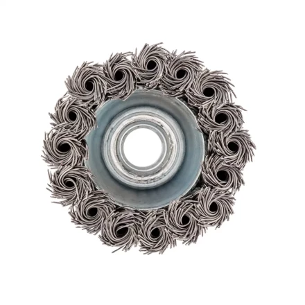 Щетка для УШМ, 65 мм, М14, "чашка", крученая проволока 0.5 мм Сибртех 746207 купить в Новом Уренгое