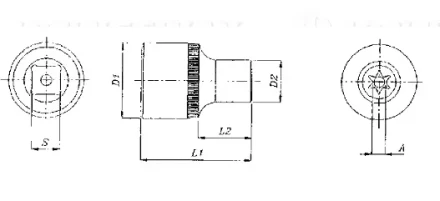 Торцевая головка 3/8"DR внешний TORX Е-12 S06H312 Jonnesway 49705 купить в Новом Уренгое