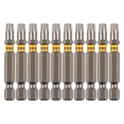 Бита TX 30х50, сталь S2, шестигранный профиль, 10 шт. Е 6,3 Denzel 11671