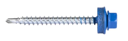 Саморезы ЗУБР &quot;ПРОФЕССИОНАЛ&quot; окраш., RAL 5005 синий насыщен., для крепл. кров. матер. к дерев. обреш., 4.8x50мм, 250шт 4-300315-48-050-5005 купить в Новом Уренгое