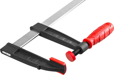 Струбцина ЗУБР &quot;МАСТЕР&quot;, тип &quot;F&quot;, пластмассовая ручка, стальная закаленная рейка, 120х800мм 32150-120-800 купить в Новом Уренгое