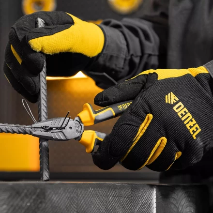 Плоскогубцы комбинированные 165 мм Denzel 17080, трехкомпонентные рукоятки купить в Новом Уренгое