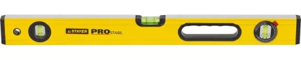Уровень STAYER &quot;PROFI&quot; PROSTABIL профессион коробчатый, усилен, 2 фрезер поверх, 3 ампулы (1 поворотная), ручки, 60 см 3471-060_z01 купить в Новом Уренгое