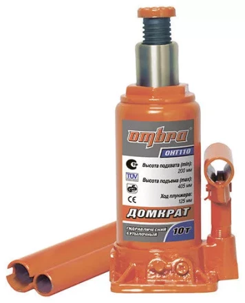 Домкрат гидравлический бутылочный 10т 200-405мм OHT110 Ombra купить в Новом Уренгое