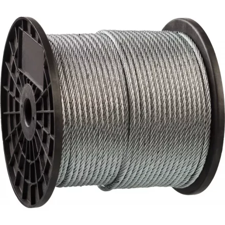 Трос стальной ЗУБР &quot;ПРОФЕССИОНАЛ&quot;, оцинкованный, DIN 3055, d=4 мм, L=200 м 4-304110-04 купить в Новом Уренгое