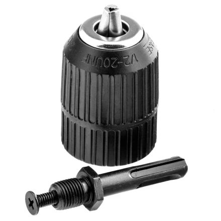 Патрон для дрели быстрозажимной 2-13 мм 1/2 адаптер SDS Plus Сибртех 168097 купить в Новом Уренгое