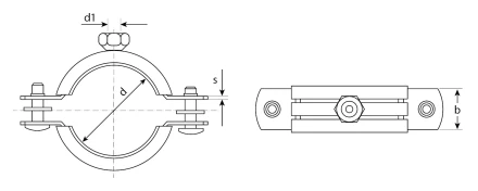 Хомуты трубные с гайкой кассета серия МАСТЕР купить в Новом Уренгое